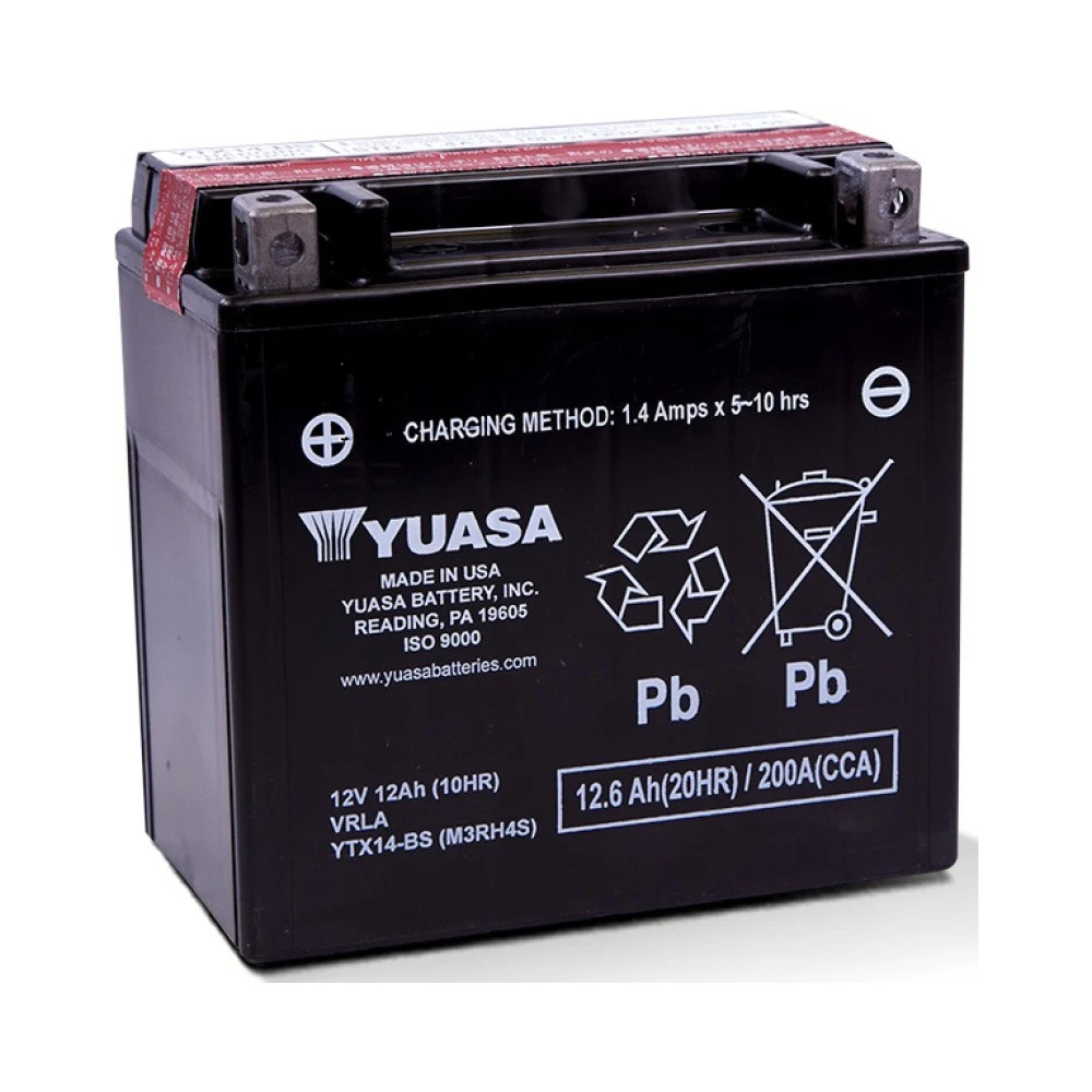 Yuasa YTX14-BS Motorcycle Battery