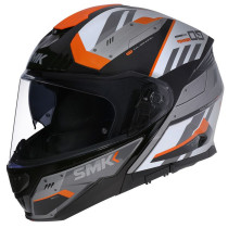 SMK Gullwing Helmet - Tekker Black/White/Orange (L)